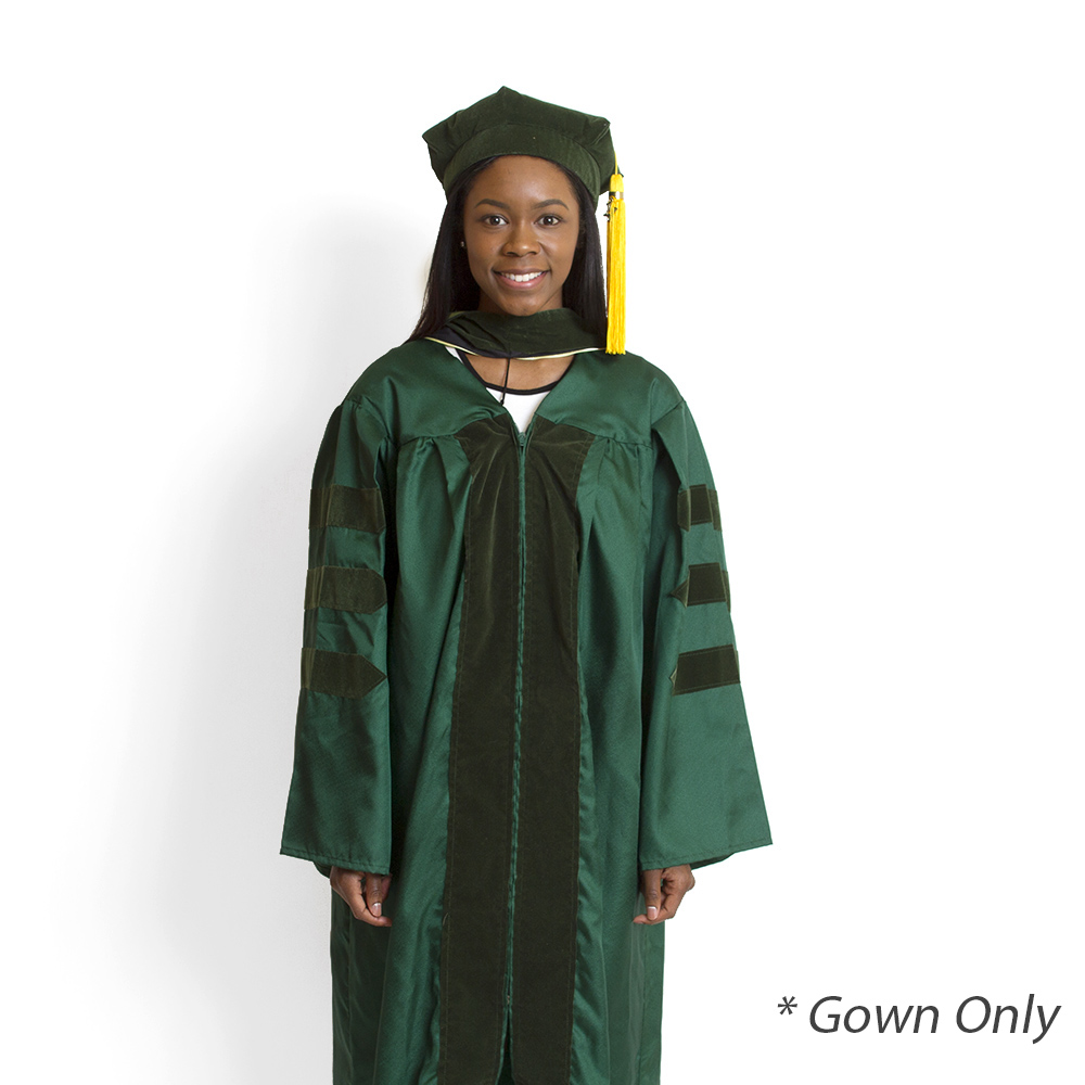 Jostens, Doctor, Keeper, Gown, Green, Gown Only